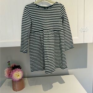 Tea Collection Navy and Gray Striped Kids Dress